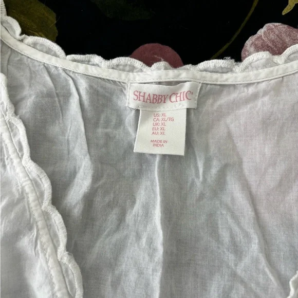 Shabby Chic White Eyelet Lace Sleepwear Set - Picture 2 of 5